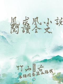 凤求凰小说免费阅读全文