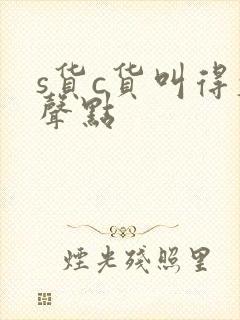 s货c货叫得大声点