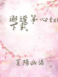 邂逅筝心txt下载