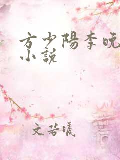 方少阳李晚晴的小说