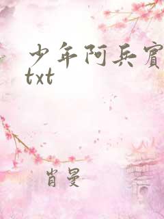 少年阿兵宾小说txt