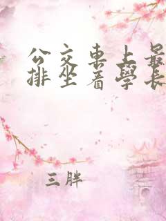 公交车上最后一排坐着学长c