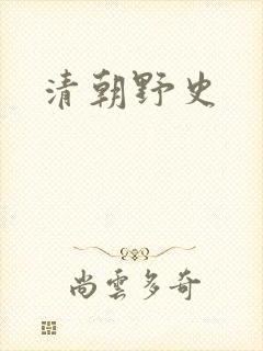 清朝野史