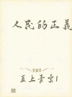 人民的正义小说