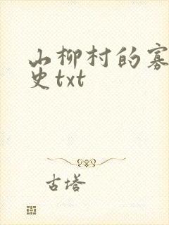 山柳村的寡妇情史txt