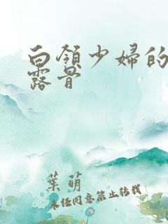 白领少妇的寂寞露骨