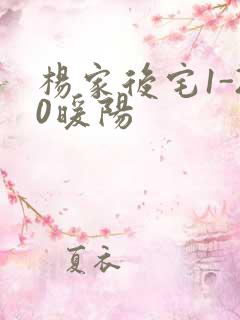 杨家后宅1-20暖阳