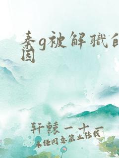 秦g被解职的原因