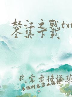 怒江之战txt全集下载