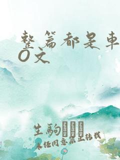 整篇都是车的PO文