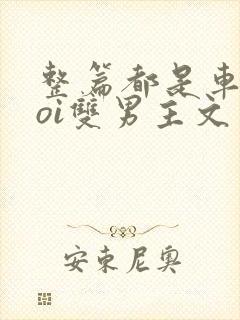 整篇都是车的doi双男主文