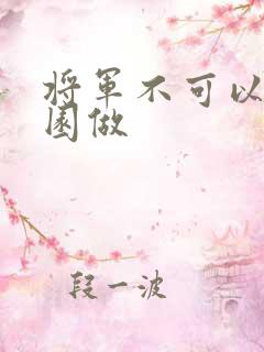 将军不可以在花园做