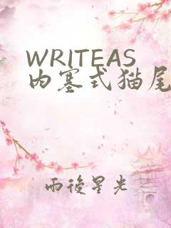 WRITEAS内塞式猫尾