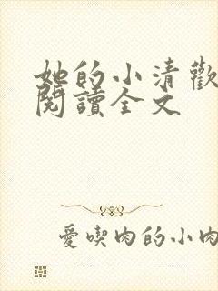 她的小清欢免费阅读全文