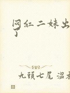 网红二妹出啥事了