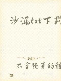 沙漏txt下载
