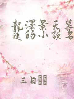 龙泽景天慕容青莲的小说名字