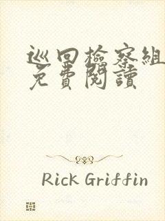 巡回检察组小说免费阅读