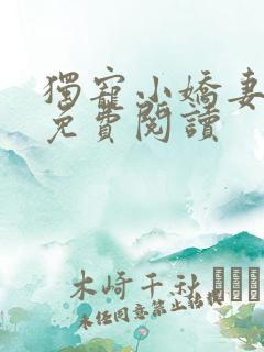 独宠小娇妻全文免费阅读