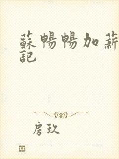 苏畅畅加薪奋斗记