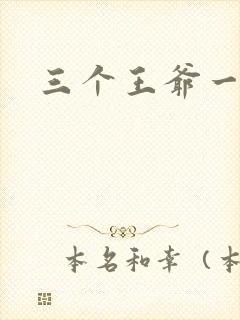 三个王爷一个妃