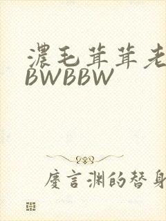 浓毛茸茸老太BBWBBW