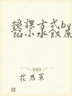 授课方式by肉馅小水饺原文
