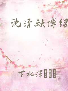 沈清秋傅绍小说