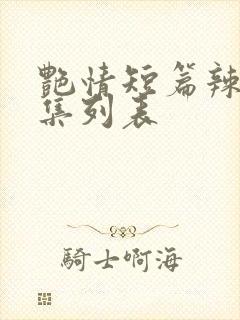 艳情短篇辣文合集列表