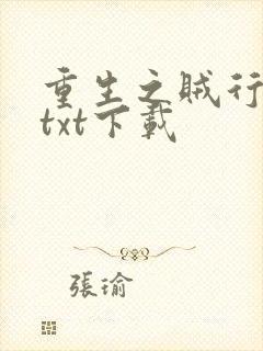 重生之贼行天下txt下载