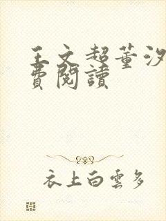 王文超董汐瑜免费阅读