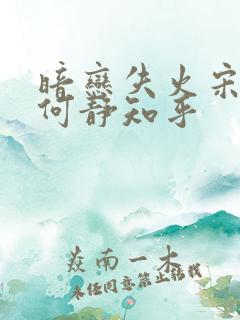 暗恋失火宋千渝何静知乎