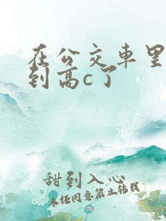 在公交车里c弄到高c了