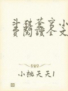 斗破苍穹小说免费阅读全文无弹窗