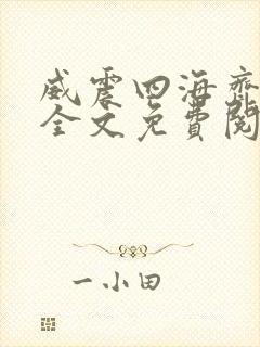 威震四海齐等闲全文免费阅读无弹窗