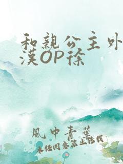 和亲公主外邦糙汉OP徐