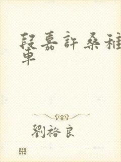 段嘉许桑稚浴室车