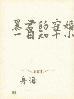 暴君的宠婚日常一日知千小说免费