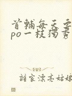 首辅每天要不够po一枝独秀全文