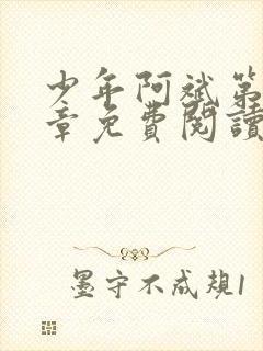 少年阿斌第13章免费阅读