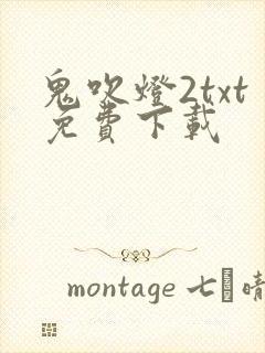 鬼吹灯2txt免费下载