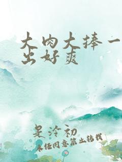 大肉大捧一进一出好爽