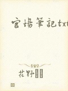 官场笔记txt