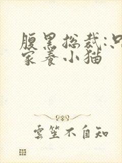 腹黑总裁:只疼家养小猫