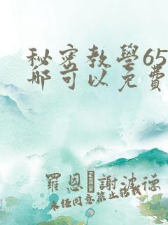秘密教学65在哪可以免费阅读