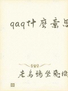 qaq什么意思