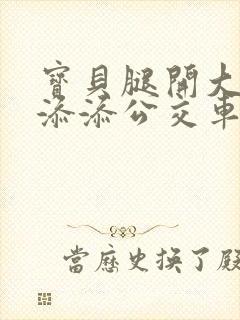 宝贝腿开大点我添添公交车