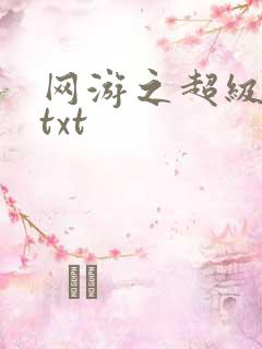 网游之超级鬼才txt