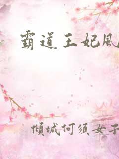 霸道王妃风流王