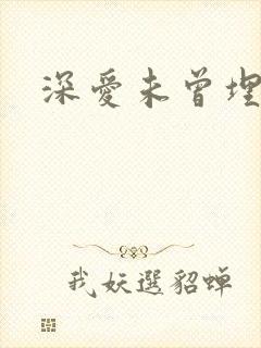 深爱未曾埋没